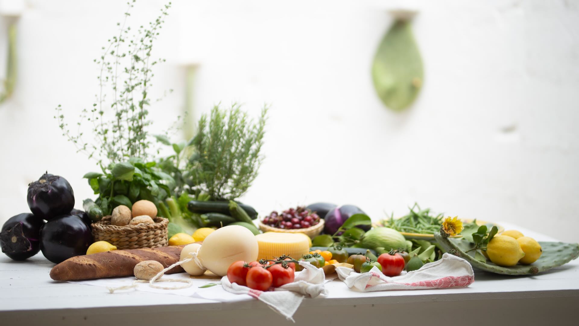 Prodotti freschi della cucina pugliese