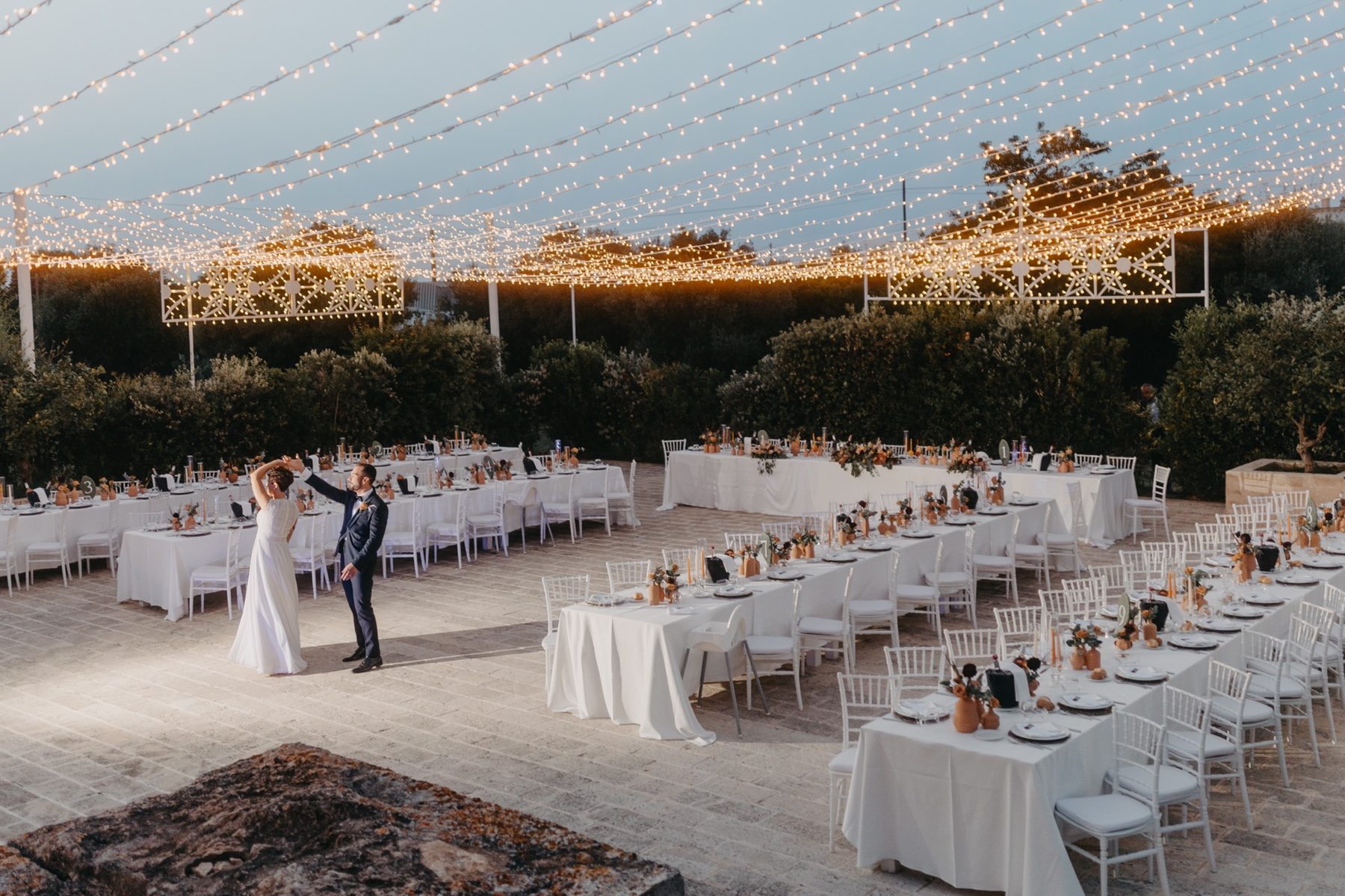 Allestimento per cerimonia in masseria